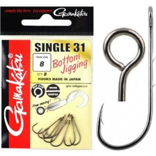 T_GAMAKATSU SINGLE 31 BOTTOM JIGGING HOOKS FROM PREDATOR TACKLE*